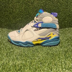 Size 6 - Air Jordan 8 Retro White Aqua W